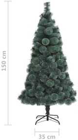 Árvore de Natal artificial com suporte 150 cm PET verde