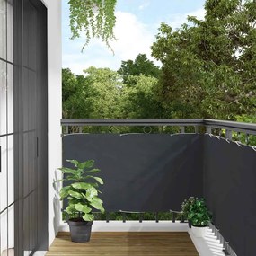 Tela de privacidade para varanda 400x75 cm PVC antracite