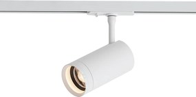 Foco moderno branco para sistema de calhas de iluminação monofásico, incluindo LED rotativo e inclinável - Iconic Zoom