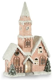 Figura Decorativa Cor de Rosa Natal Leve LED Casa Magnésio (21 X 77 X 48 cm)