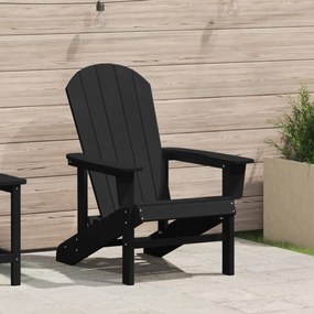 Cadeira Adirondack Preta 74x82x91 cm HDPE