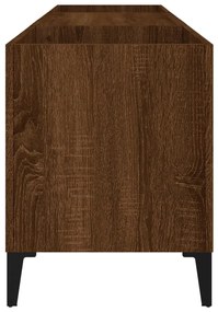 Armário p/ discos 121x38x48 cm deriv. madeira carvalho castanho