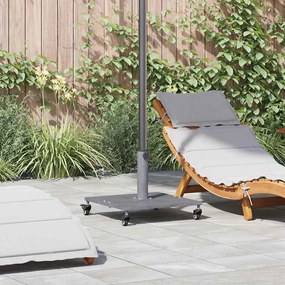 vidaXL Base de Guarda-sol Externo Acabamento em madeira cinza escura