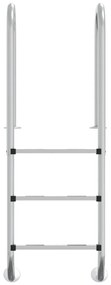 Escada de piscina 54x38x158 cm aço inoxidável 304