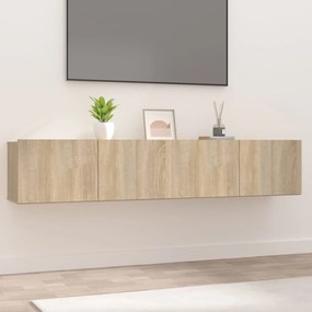 804538 vidaXL Armários TV 2 pcs 80x30x30 cm derivados madeira carvalho sonoma