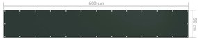 Tela de varanda 90x600 cm tecido Oxford verde-escuro