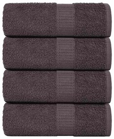 Panos 4 pcs 15x21 cm 360 gsm 100% algodão antracite