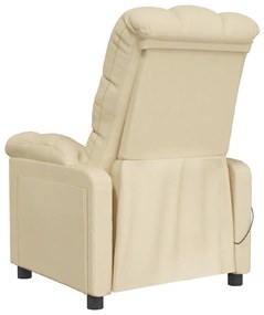 Poltrona de massagens tecido cor creme