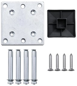 Painel de vedação para jardim 175x105 cm WPC castanho