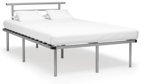 vidaXL Estrutura de cama 120x200 cm metal cinzento