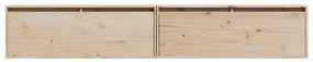 Armários de parede 2 pcs 100x30x35 cm pinho maciço cinza