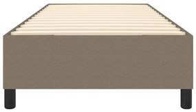 Estrutura cama sem colchão 100x200 cm tecido cinza-acastanhado