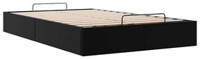 Estrutura de cama otomana sem colchão 120x200 cm preto