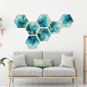 Autocolantes para a sala de estar - Golden Lines