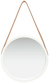 Espelho de parede com alça 40 cm branco