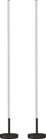 HOMCOM Conjunto 2 Candeeiros de Canto LED, 1450 lm, com Interruptor, Preto | Aosom Portugal