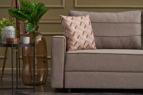 Sofá-cama de 3 lugares Ece – Creme – 215x88x90 cm