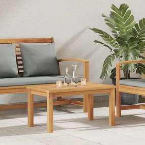 vidaXL Mesa de centro Castanho 70 x 40 x 36 cm Madeira de teca sólida