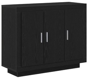 Sideboard vidaXL Preto Carvalho 92x35x75 cm Madeira de engenharia