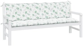 Almofadões p/ bancos de jardim 2pcs tecido oxford padrão folhas