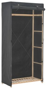 vidaXL Roupeiro 79x40x170 cm tecido cinzento