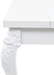 Mesa de jantar 179x89x81 cm branco brilhante