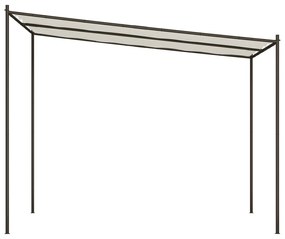 Gazebo 3x3 m 180 g/m² tecido e aço branco