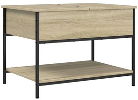 Mesa de centro 70x50x50 cm deriv. madeira/metal carvalho sonoma