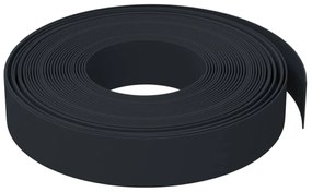 Bordas de jardim 4 pcs 10 m 10 cm polietileno preto