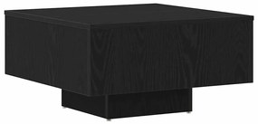 Mesa de Café vidaXL Carvalho Preto 60x60x31,5 cm Madeira de Engenharia