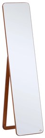 HOMCOM Espelho de Pé Corpo Inteiro Retangular Madeira de Pinho 2 Formas Uso 37x43x156cm | Aosom Portugal