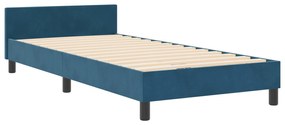 Cama vidaXL Azul Escuro 90x200 cm Veludo