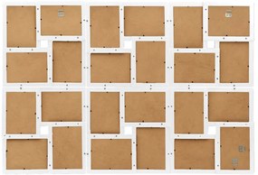 Moldura para 24 (10x15 cm) fotografias MDF branco