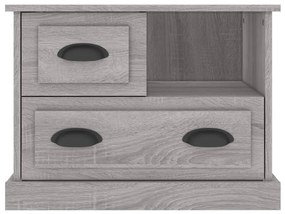 Mesa de cabeceira 60x39x45 cm cinzento sonoma