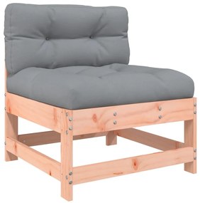 7 pcs conj. lounge jardim com almofadões madeira douglas maciça
