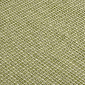 Tapete de tecido plano para exterior 80x150 cm verde