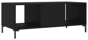 Mesa de centro 102x50x40 cm madeira processada preto