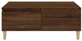 Mesa de centro 90x50x36,5cm derivados madeira carvalho castanho