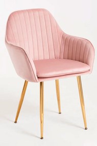 Cadeira Chic Golden - Rosa