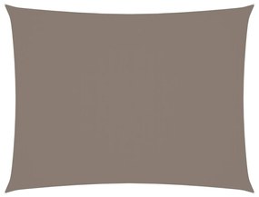 Para-sol vela tecido oxford retangular 2x3,5m cinza-acastanhado