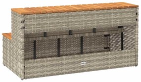 Degrau p/ hidromassagem 100x50x50,5 cm PE e acácia maciça