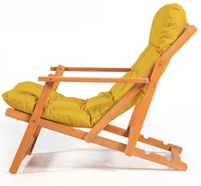 Cadeira de Jardim My008 – Amarelo Natural – 50x81x50 cm | Tribo Home