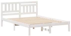 Estrutura da Cama com cabeceira Branco 140 x 190 cm