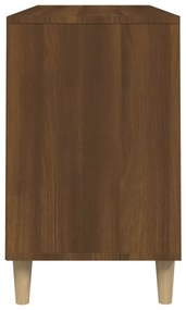 Sapateira Zaza - Com 5 Compartimentos - Cor Castanho - 102x36x60 cm -