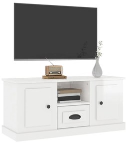 Móvel de TV 100x35,5x45 cm derivados madeira branco brilhante