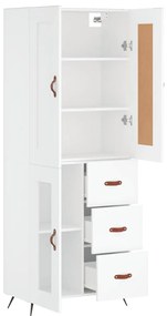 Armário alto 69,5x34x180 cm derivados de madeira branco