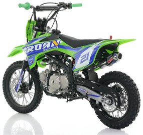 MOTO Crianças CROSS Gasolina 125CC RXF-Z ROAN Junior Manual Verde