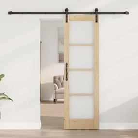 Porta Deslizante vidaXL com Conjunto de Ferragens 'ORKDAL'61x198,5 cm