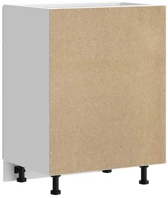Armário base cozinha Porto derivados madeira branco brilhante