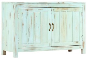 vidaXL Aparador 110x35x70 cm madeira de mangueira maciça azul-claro